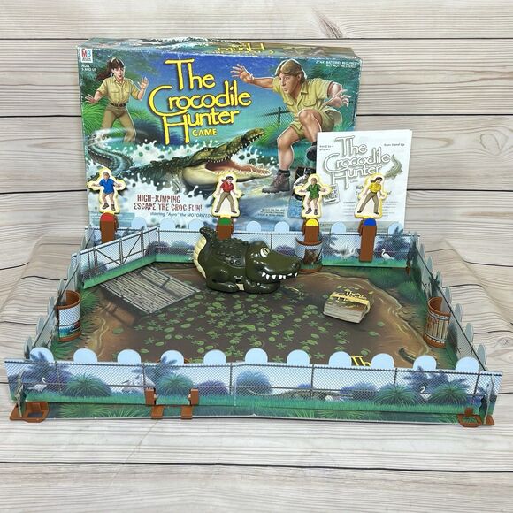 VTG The Crocodile Hunter Board Game 1999 Milton Bradley Steve Irwin - For Parts - Picture 1 of 16